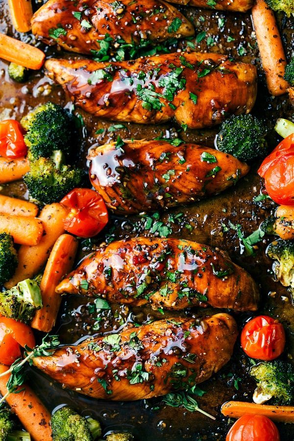Healthy One-Pan Balsamic Chicken: 33g Protein & Under 350 Calories